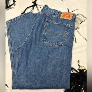 Levi's 505_40x30-Mens Relaxed Fit Denim Jeans - Classic Blue